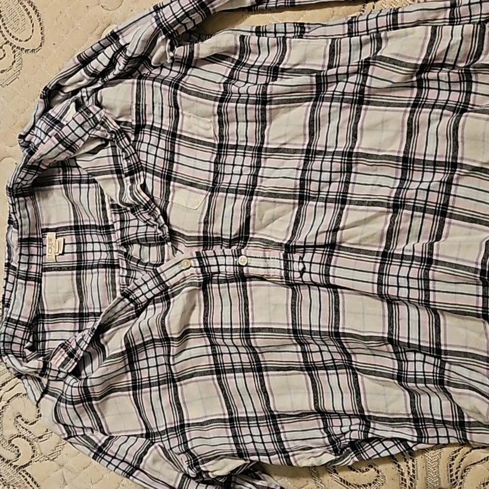 JCrew Large Flannel tunic